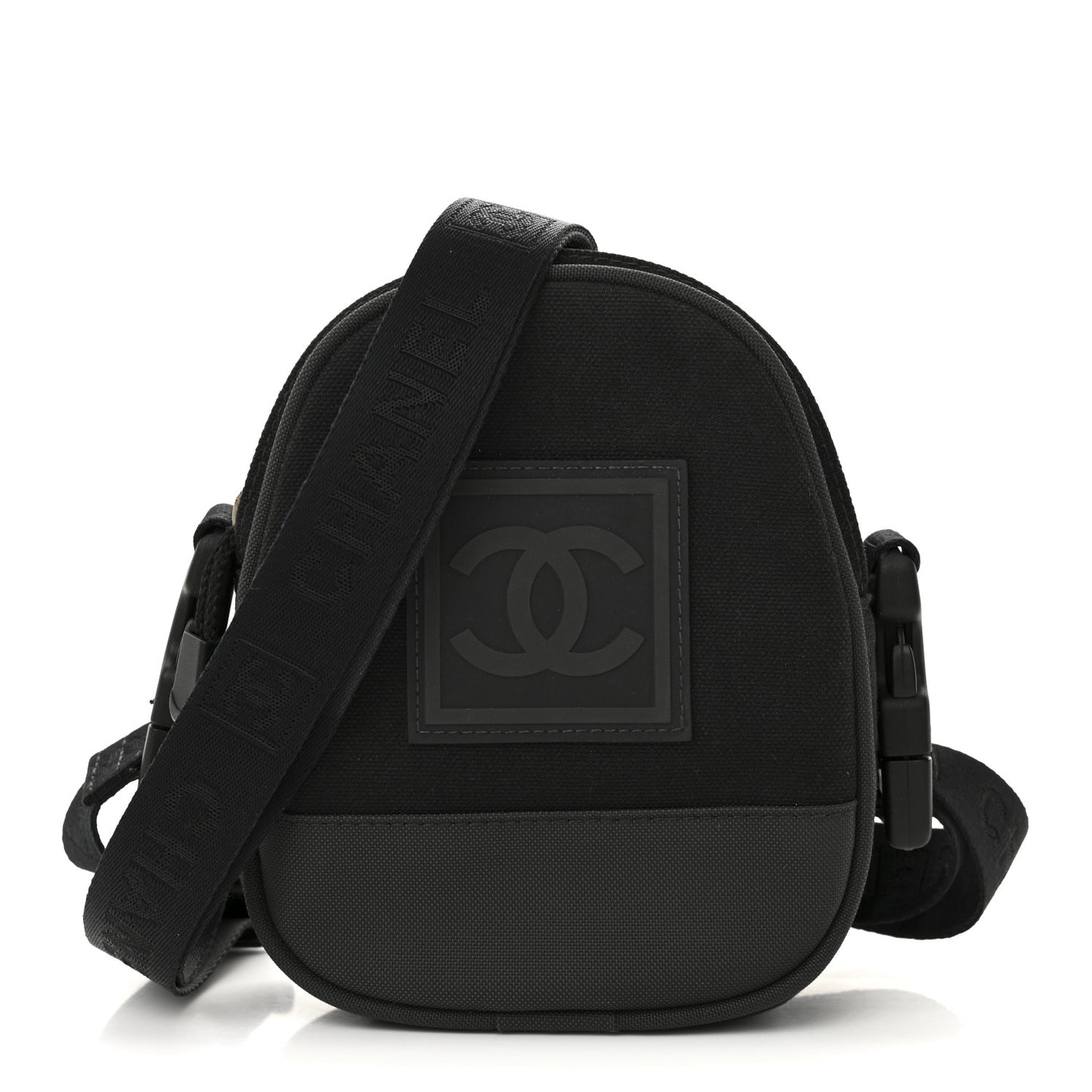 Canvas Nylon Sport Crossbody Black Green