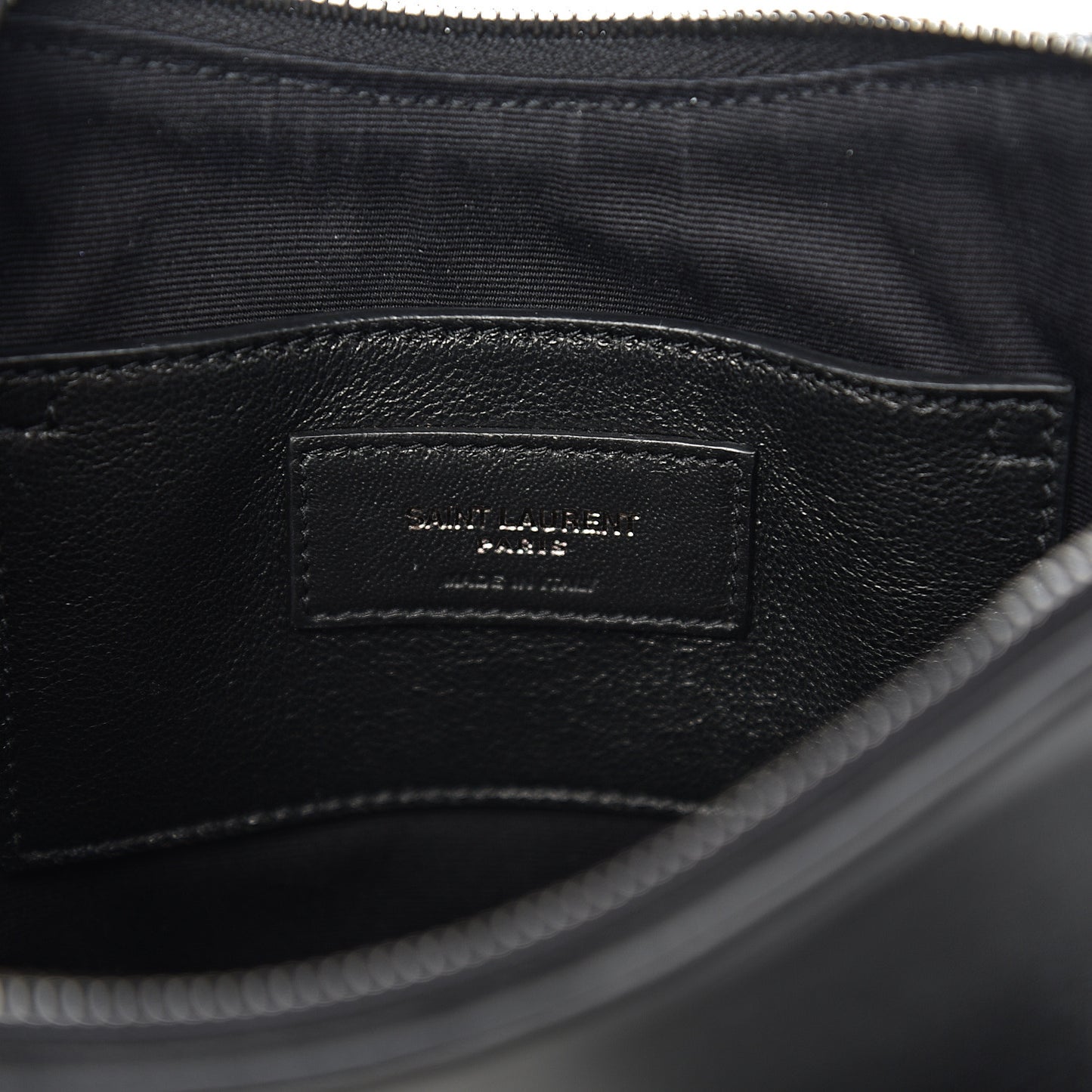 Calfskin Heart Monogram Crossbody Black