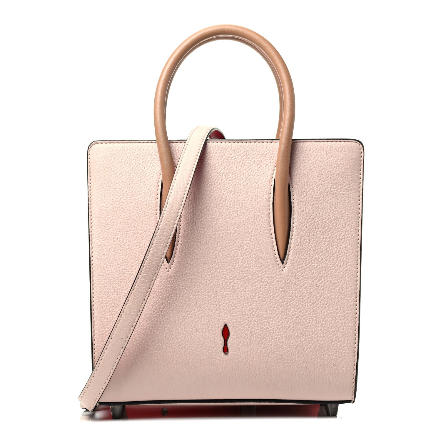 Christian Louboutin Calfskin Studded Small Paloma Ballerina 1 of 3