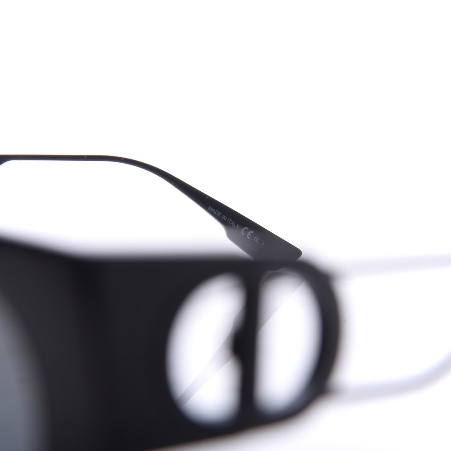 Rectangular 30 Montaigne 1 Sunglasses Black