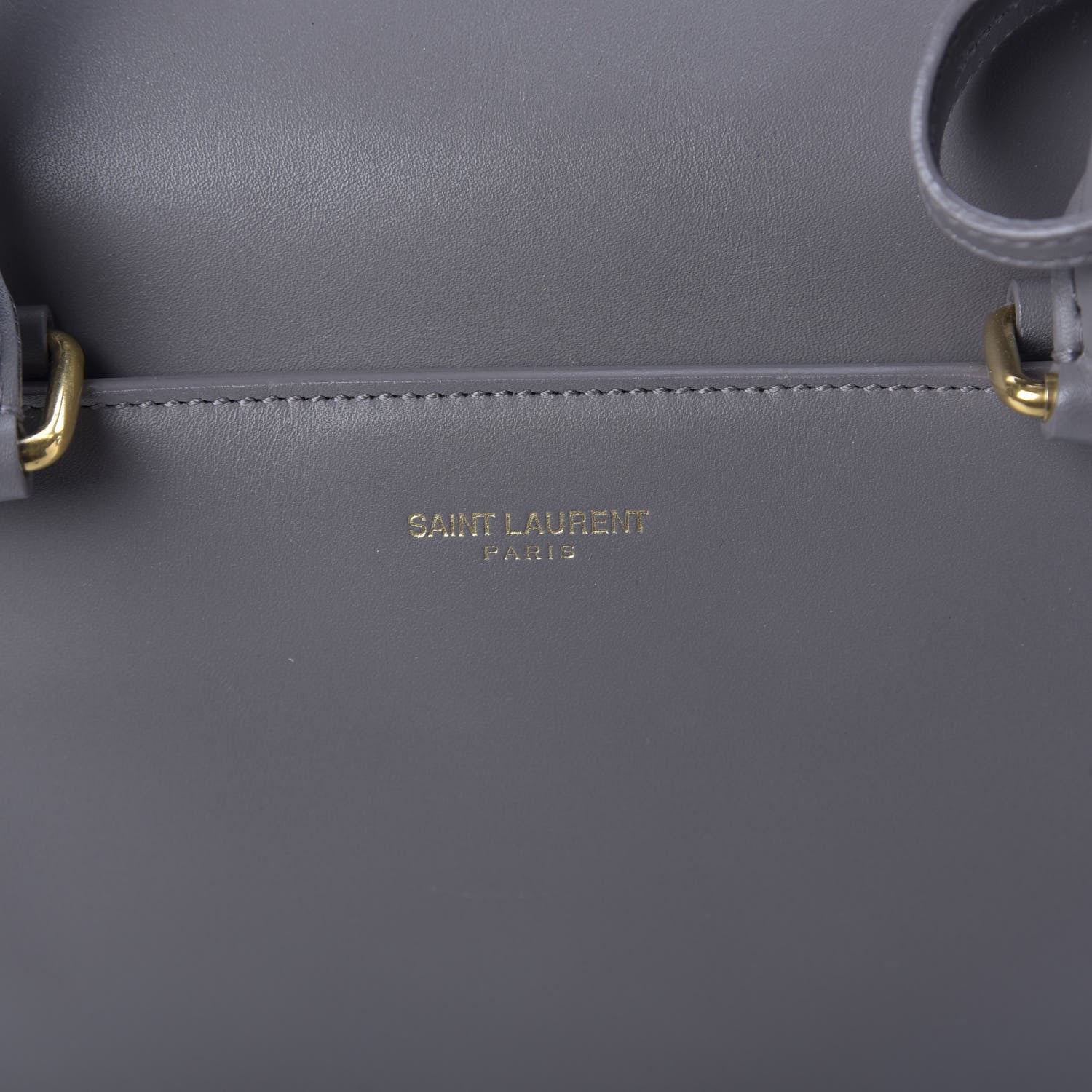 Saint Laurent Calfskin Classic Duffle 6 Fog 10 of 14