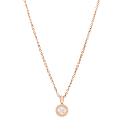 Bulgari 18K Rose Gold Diamond BVLGARI BVLGARI Pendant Necklace 1 of 7