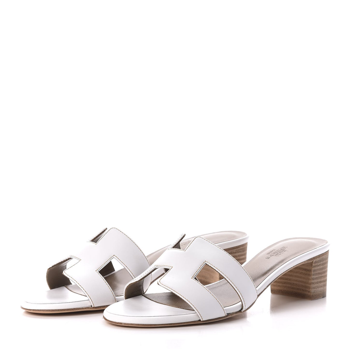 Calfskin Oasis Sandals 37 White