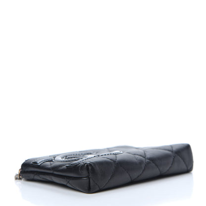 Chanel Calfskin Quilted Cambon Key Pouch Black 4 of 7
