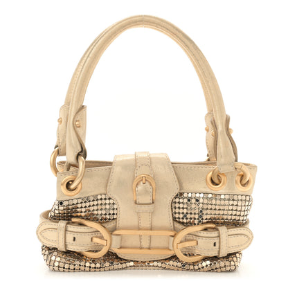 Jimmy Choo Lame Chainmail Mini Tulita Gold 1 of 11