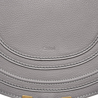 Chloe Calfskin Medium Marcie Round Crossbody Bag Cashmere Grey 8 of 8