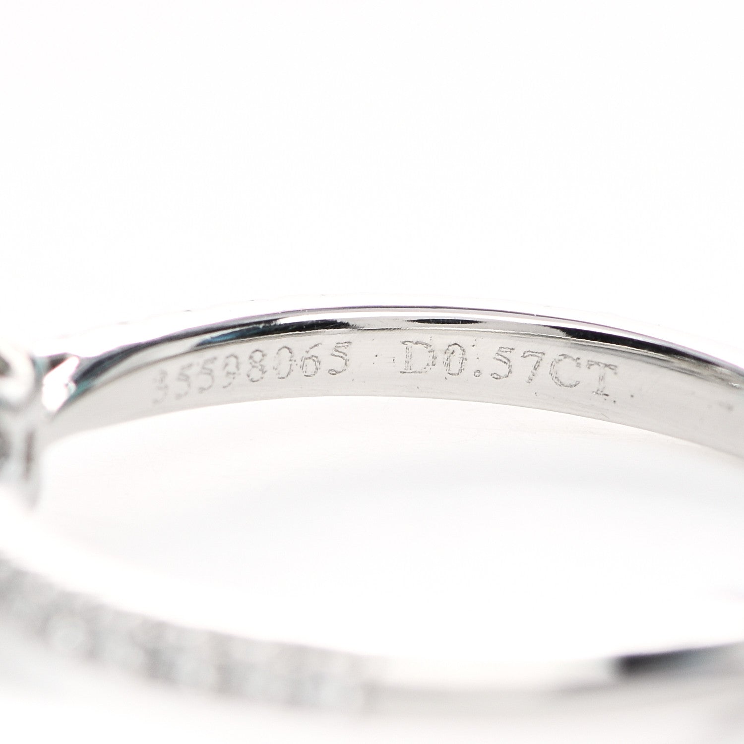 Tiffany Platinum Diamond .57ct Novo Cushion Cut Engagement Ring 50 5.25 5 of 7