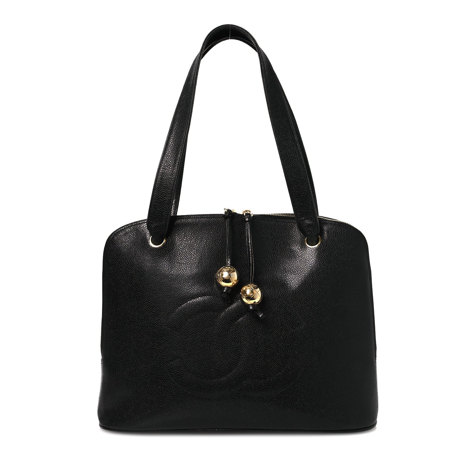 Chanel Caviar Large CC Shoulder Bag Black 1 of 17