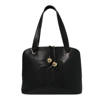 Chanel Caviar Large CC Shoulder Bag Black 1 of 17