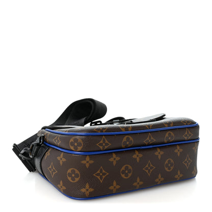 Louis Vuitton Monogram Macassar S Lock Messenger Blue 4 of 10
