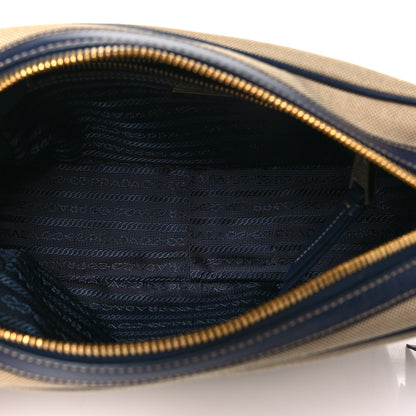 Prada Jacquard Logo Camera Bag Corda Baltico 5 of 10