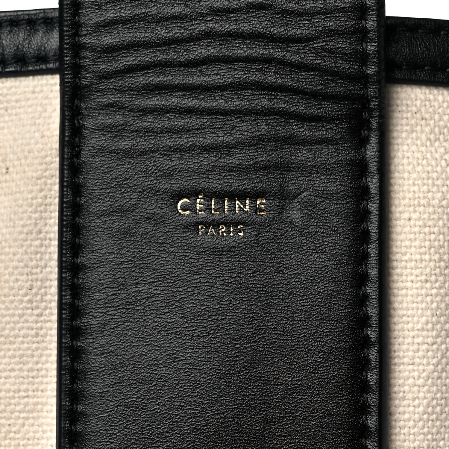 Celine Canvas Large Bucket Bag Black White 5 of 13