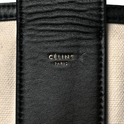Celine Canvas Large Bucket Bag Black White 5 of 13