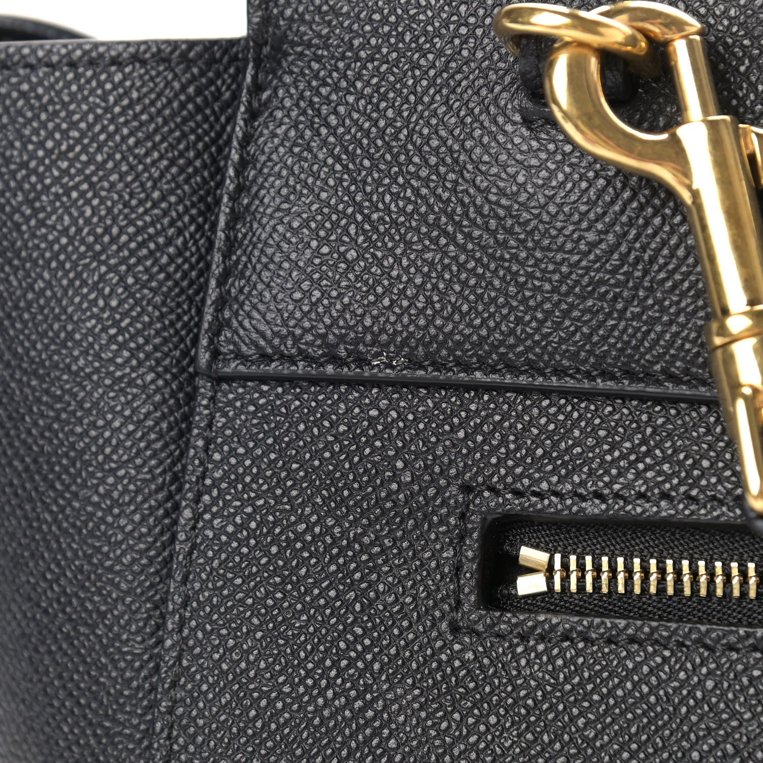 Celine Grained Calfskin Mini Belt Bag Black 10 of 14