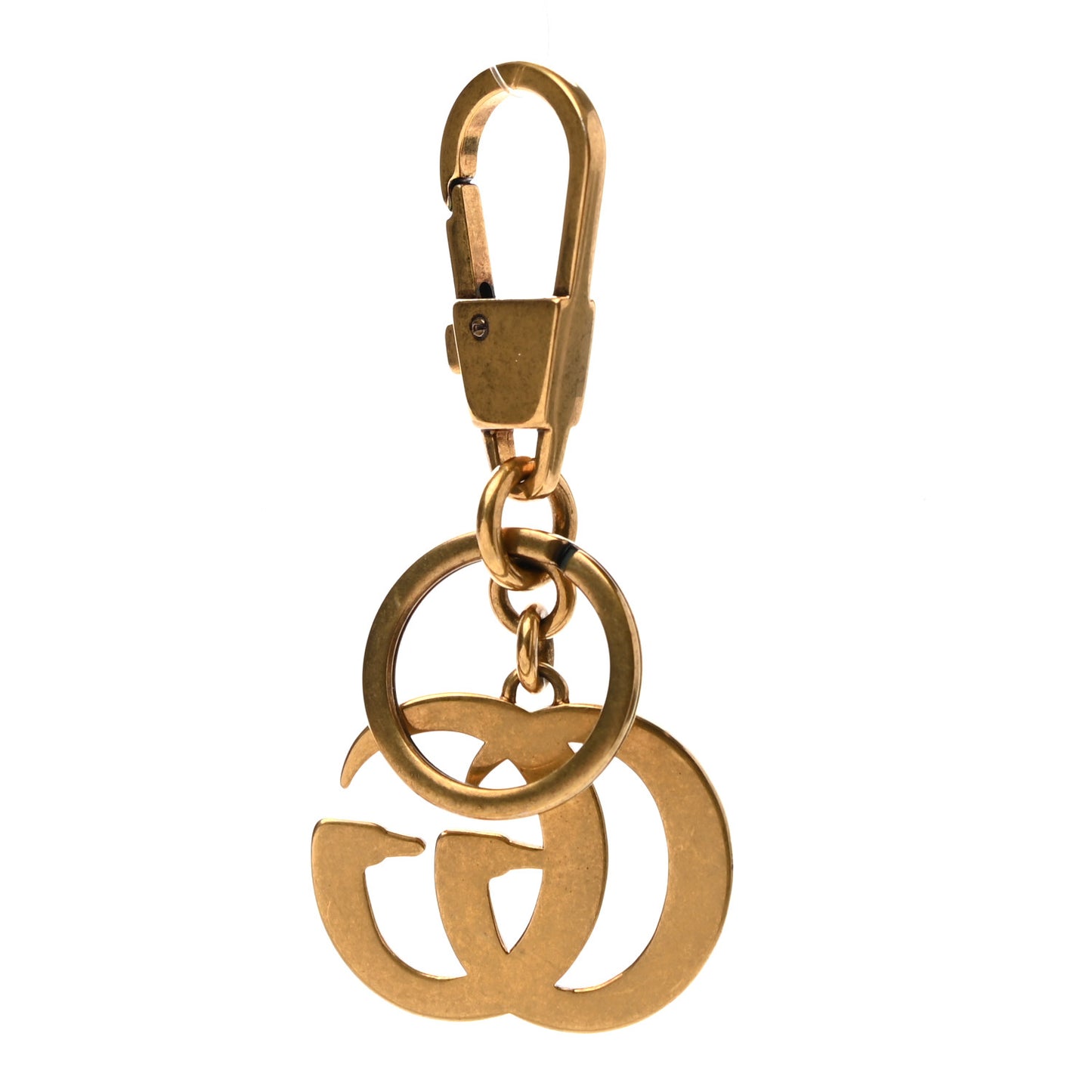 Pearl Double G Key Chain Gold