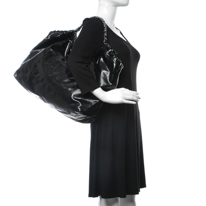 Chanel Vinyl XL Coco Cabas Black 2 of 7