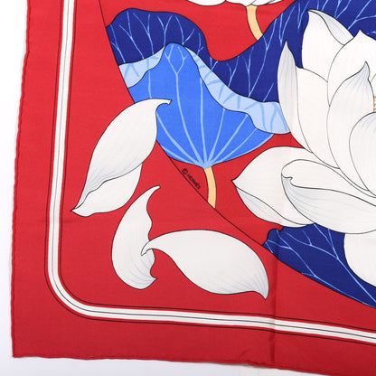 Hermes Silk Fleurs de Lotus Scarf 90 3 of 5