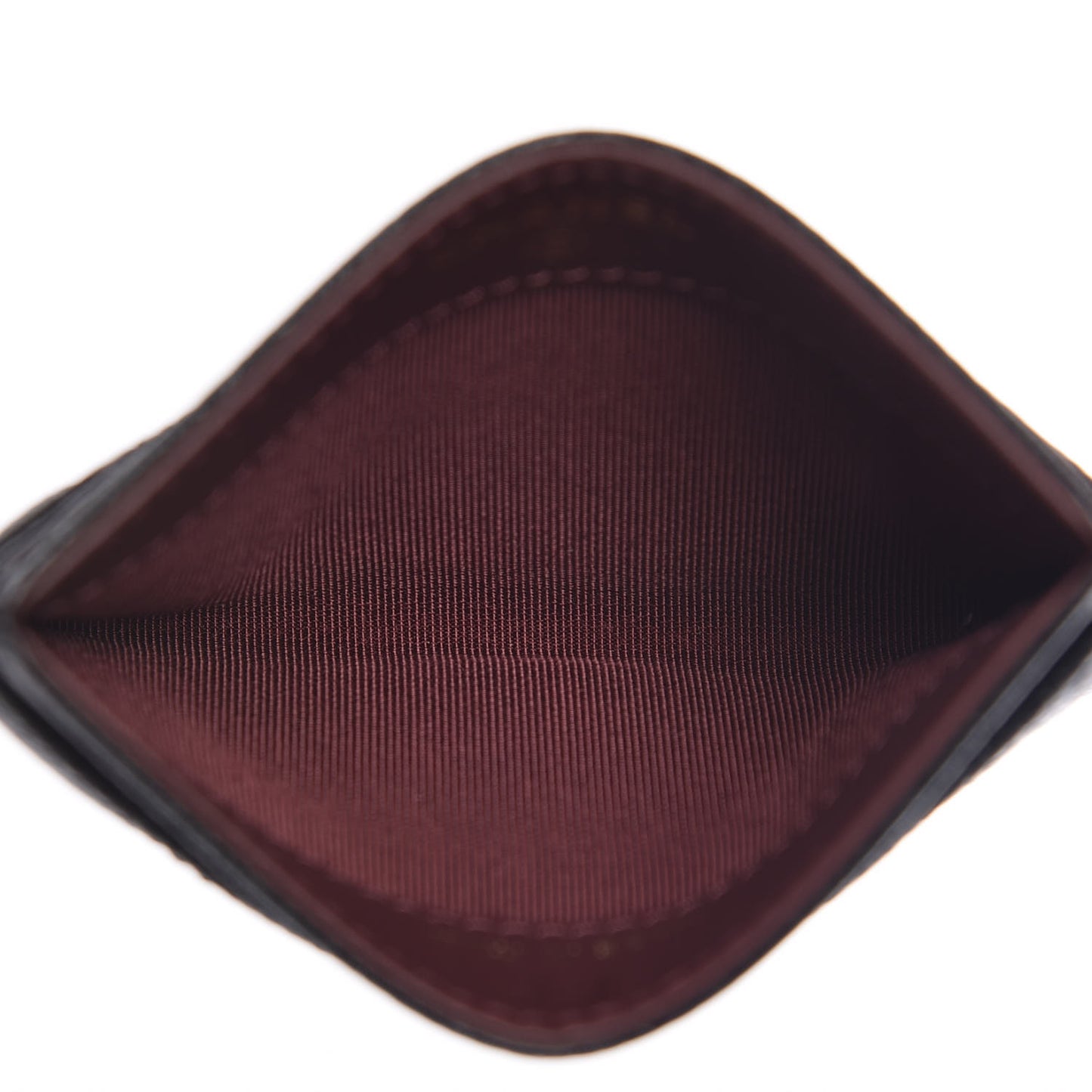 Caviar Quilted Card Holder Black