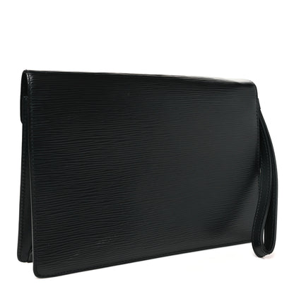 Louis Vuitton Epi Pochette Sellier Dragonne Clutch Black 3 of 11