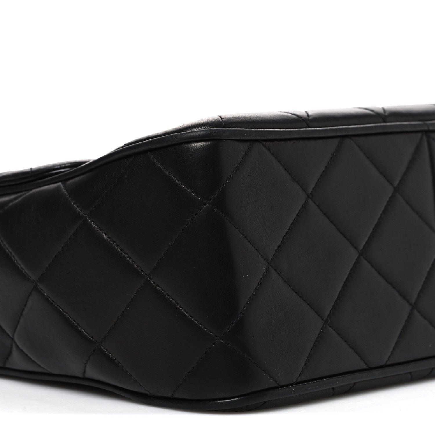 Chanel Lambskin Quilted Medium Single Flap Black 10 of 12