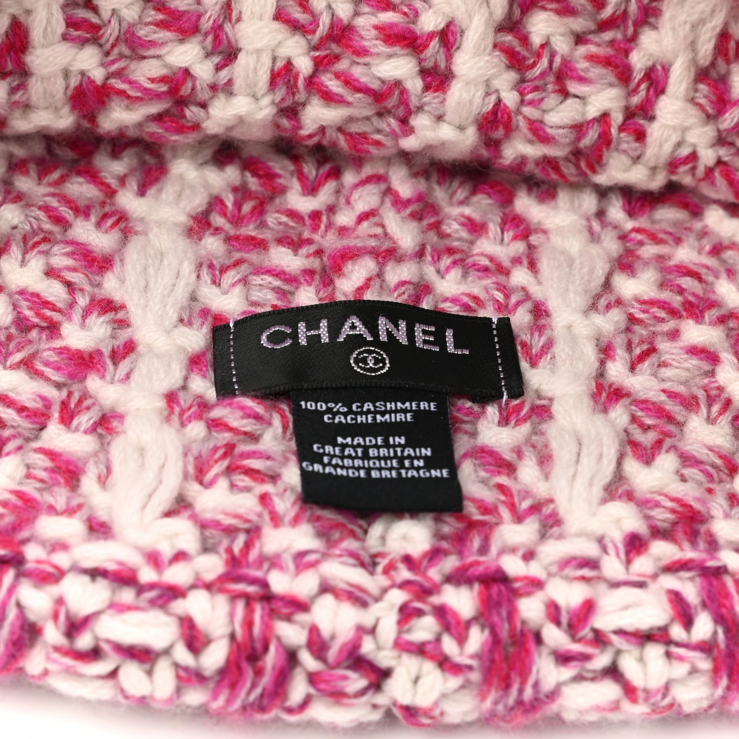 Cashmere CC Beanie Hat Pink Beige