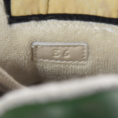 Gucci Nubuck Web Womens Screener Sneakers 36 Dusty Milk New Mystic White Vintage Green 10 of 11