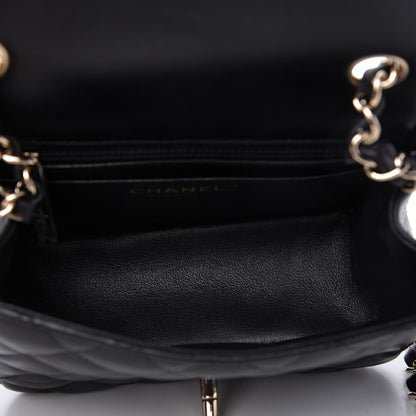 Chanel Lambskin Quilted Mini Square Flap Black 5 of 11