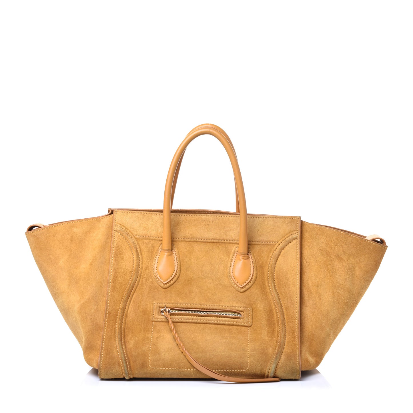 Suede Medium Phantom Luggage Amber