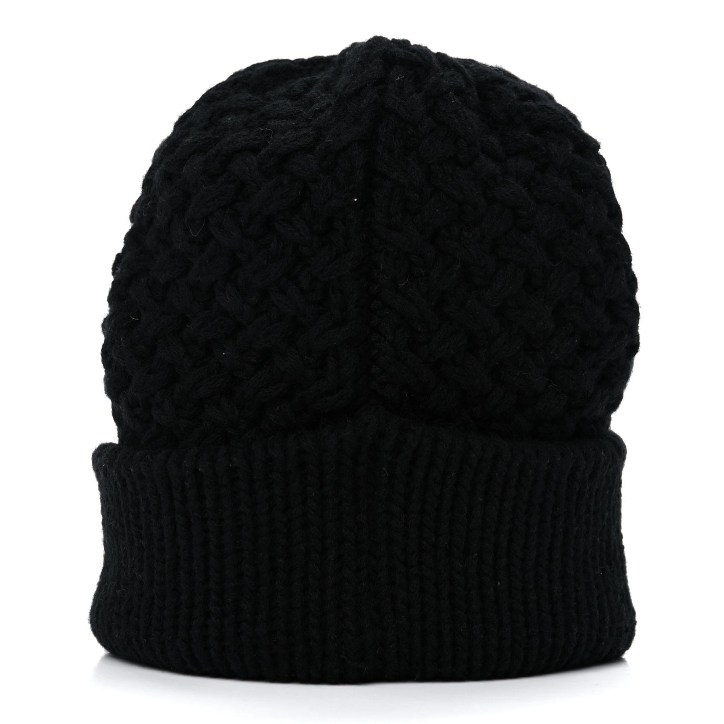 Cashmere CC Beanie Hat Black White