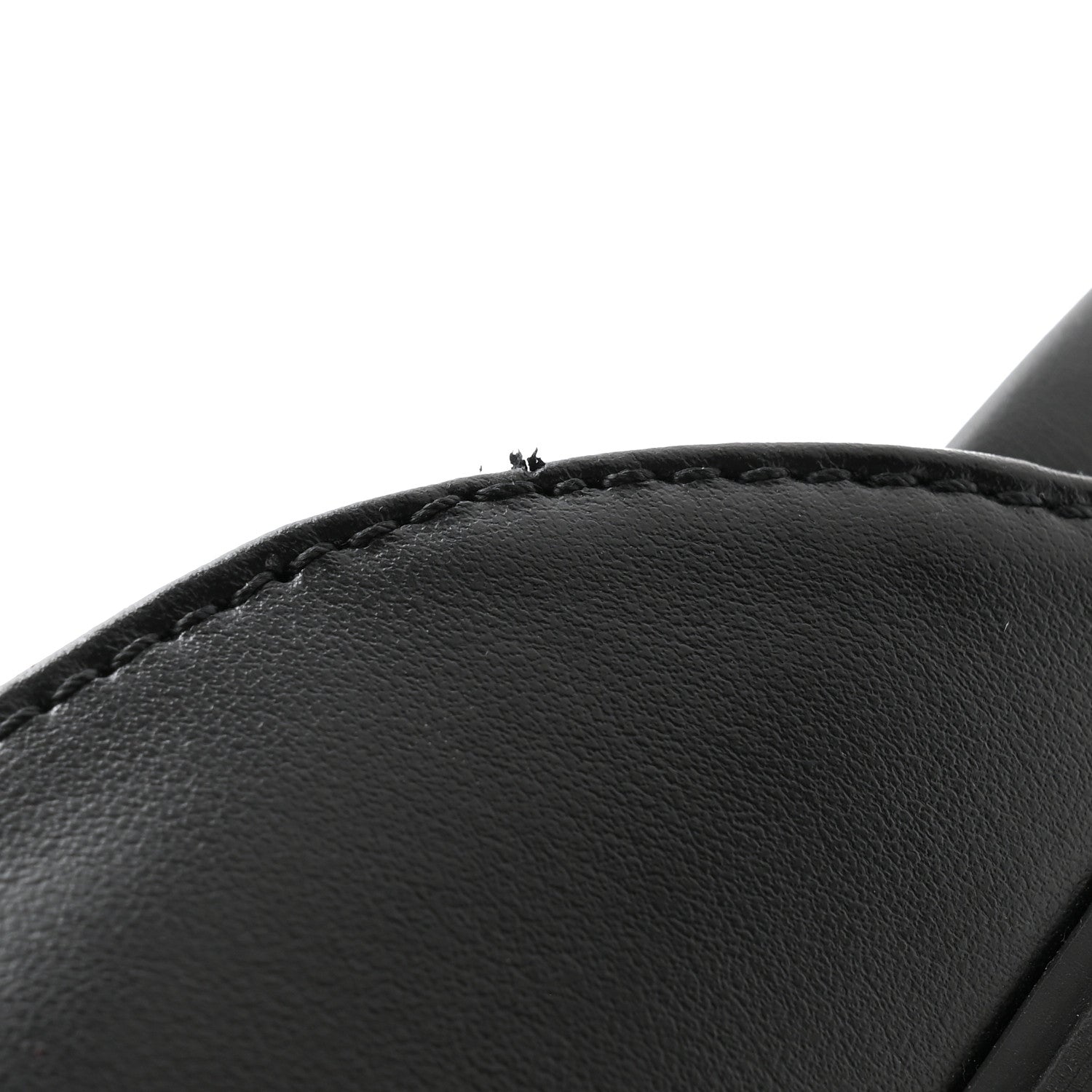 Prada City Calfskin Triangle Logo 20mm Flat Mules 12 Black 10 of 10