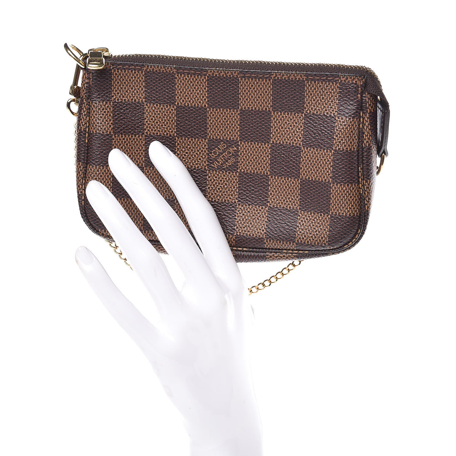 Louis Vuitton Damier Ebene Mini Pochette Accessories 2 of 7