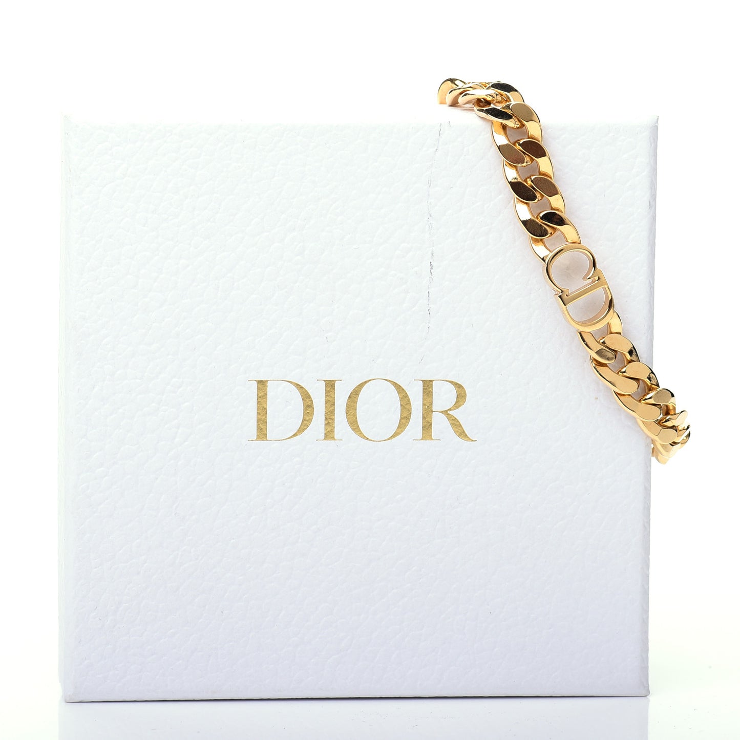 Metal CD Choker Necklace Gold