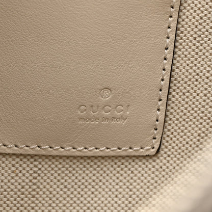Gucci Calfskin GG Tennis Embossed Wristlet Pouch Mystic White 6 of 7