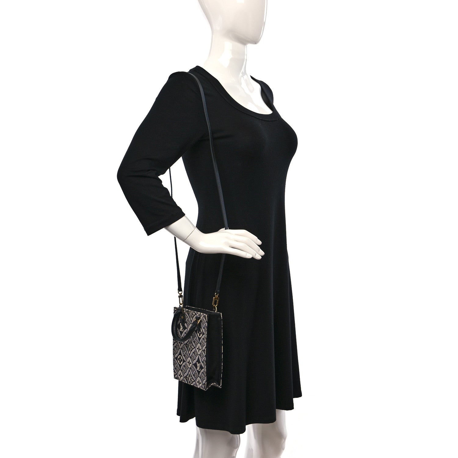 Louis Vuitton Jacquard Since 1854 Petit Sac Plat Grey 2 of 11