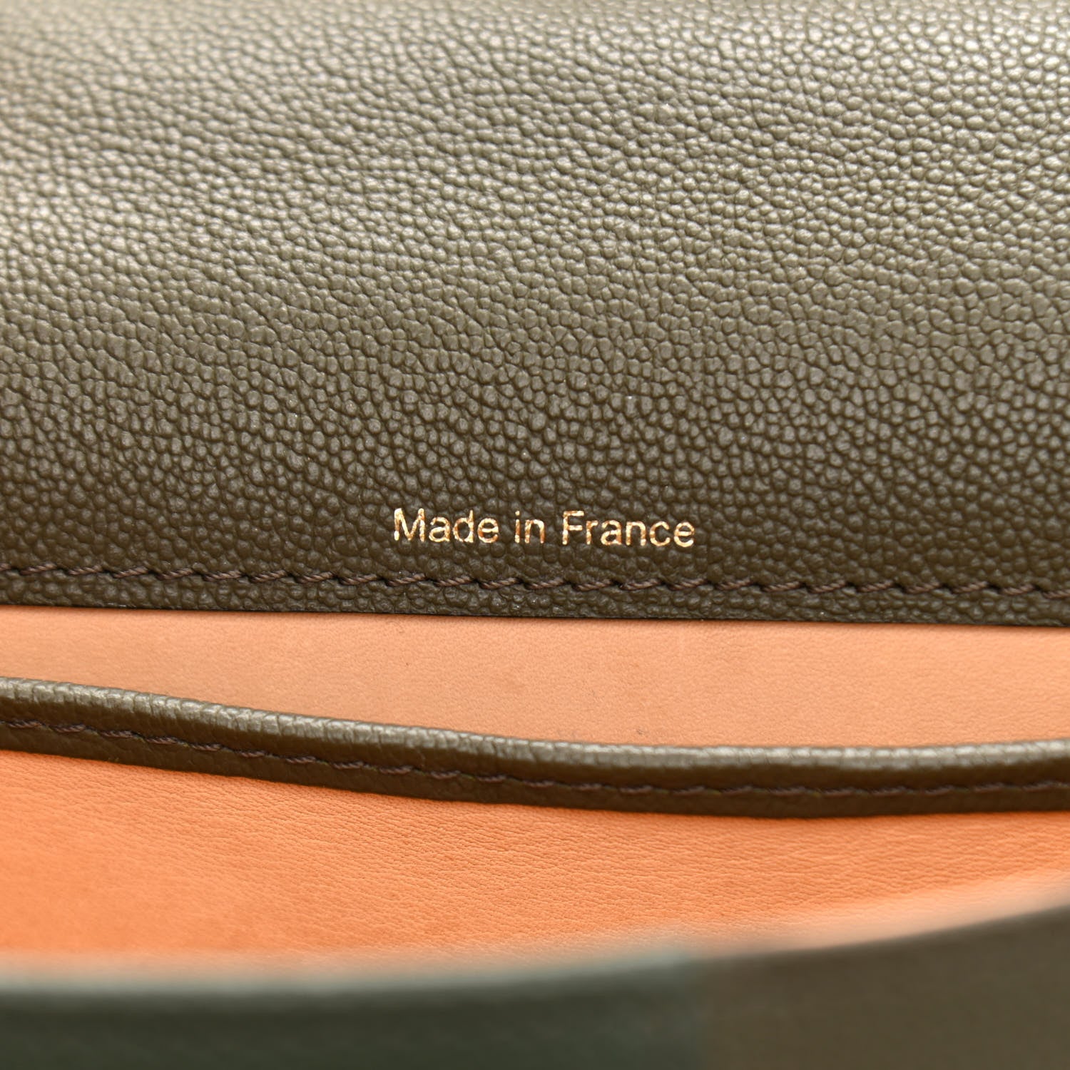 Delvaux Grained Rodeo Calfskin Mini Brillant Camaieux Satchel Kaki 7 of 9