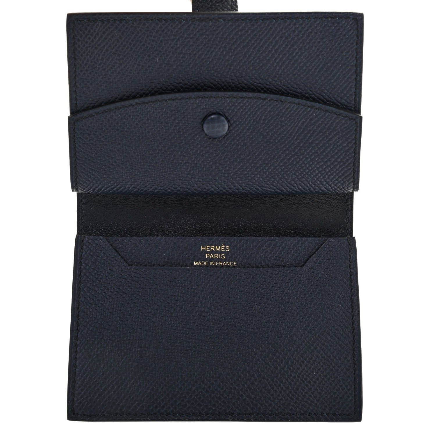 Hermes Epsom Mini Bearn Wallet Bleu Indigo 5 of 7