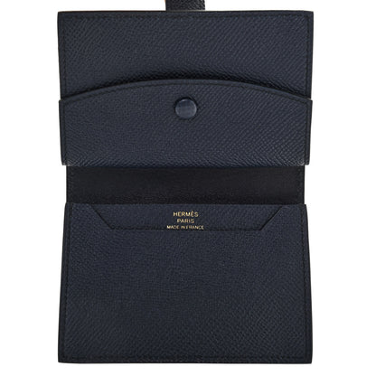 Hermes Epsom Mini Bearn Wallet Bleu Indigo 5 of 7