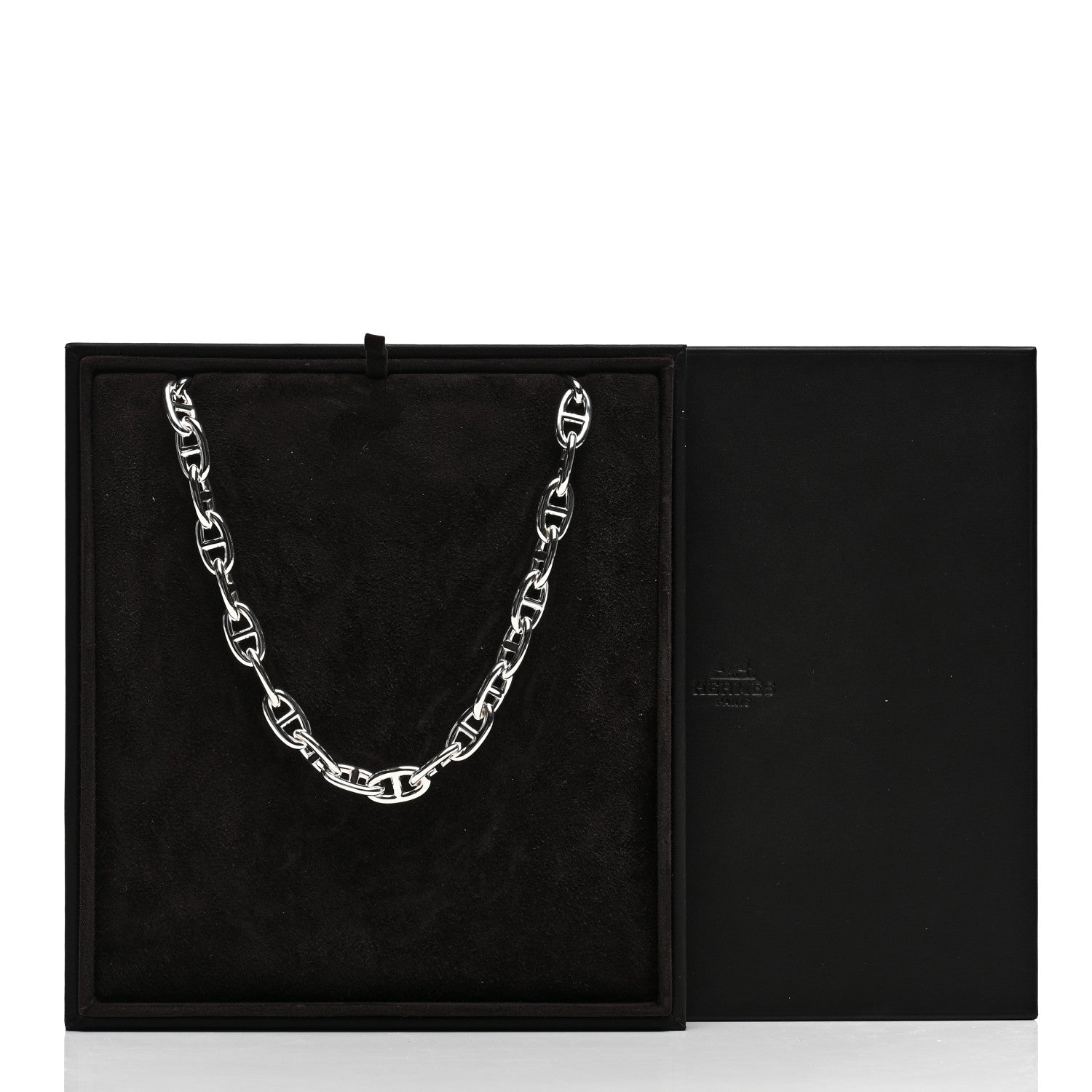 Hermes Sterling Silver GM Chaine D'Ancre Necklace 5 of 5