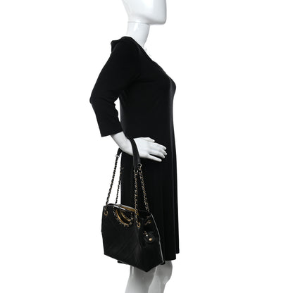 Chanel Caviar Quilted A Real Catch Shopping Bag Black 2 of 11