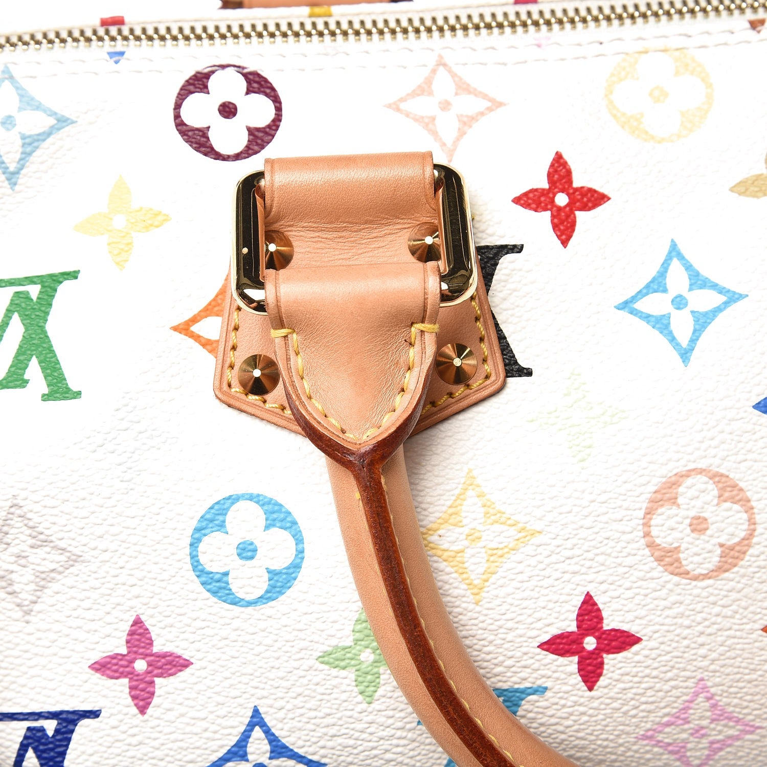 Louis Vuitton Monogram Multicolor Speedy 30 White 8 of 10