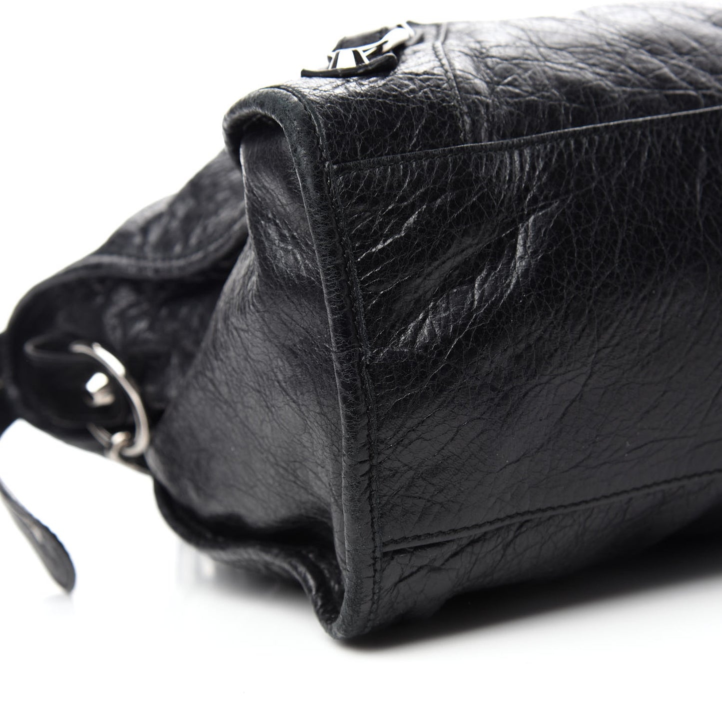 Agneau Classic Silver Hardware City Black