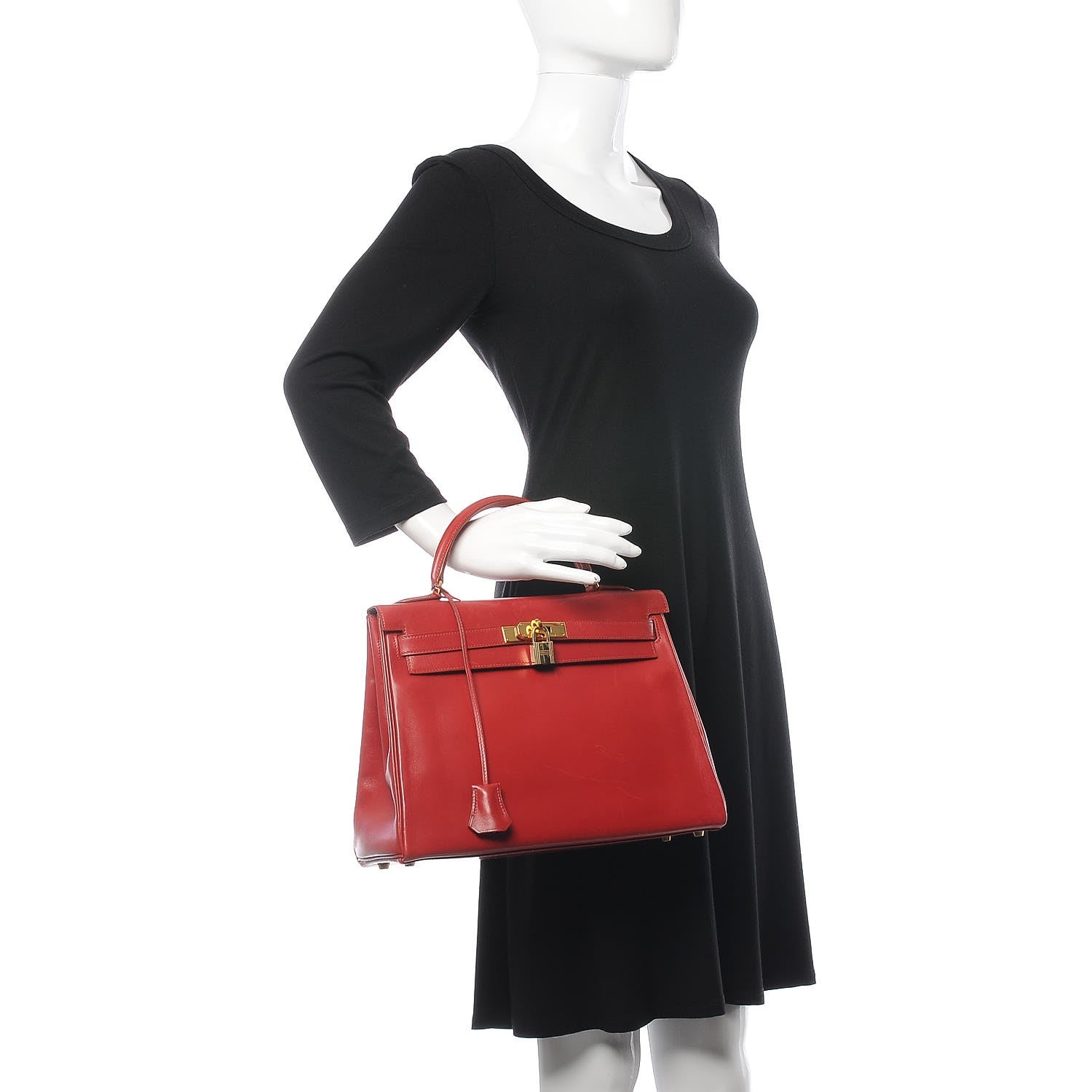 Hermes Box Kelly Retourne 28 Rouge Vif 2 of 41