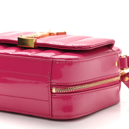 Saint Laurent Patent Matelasse Monogram Toy Vicky Camera Bag Bubblegum 6 of 10