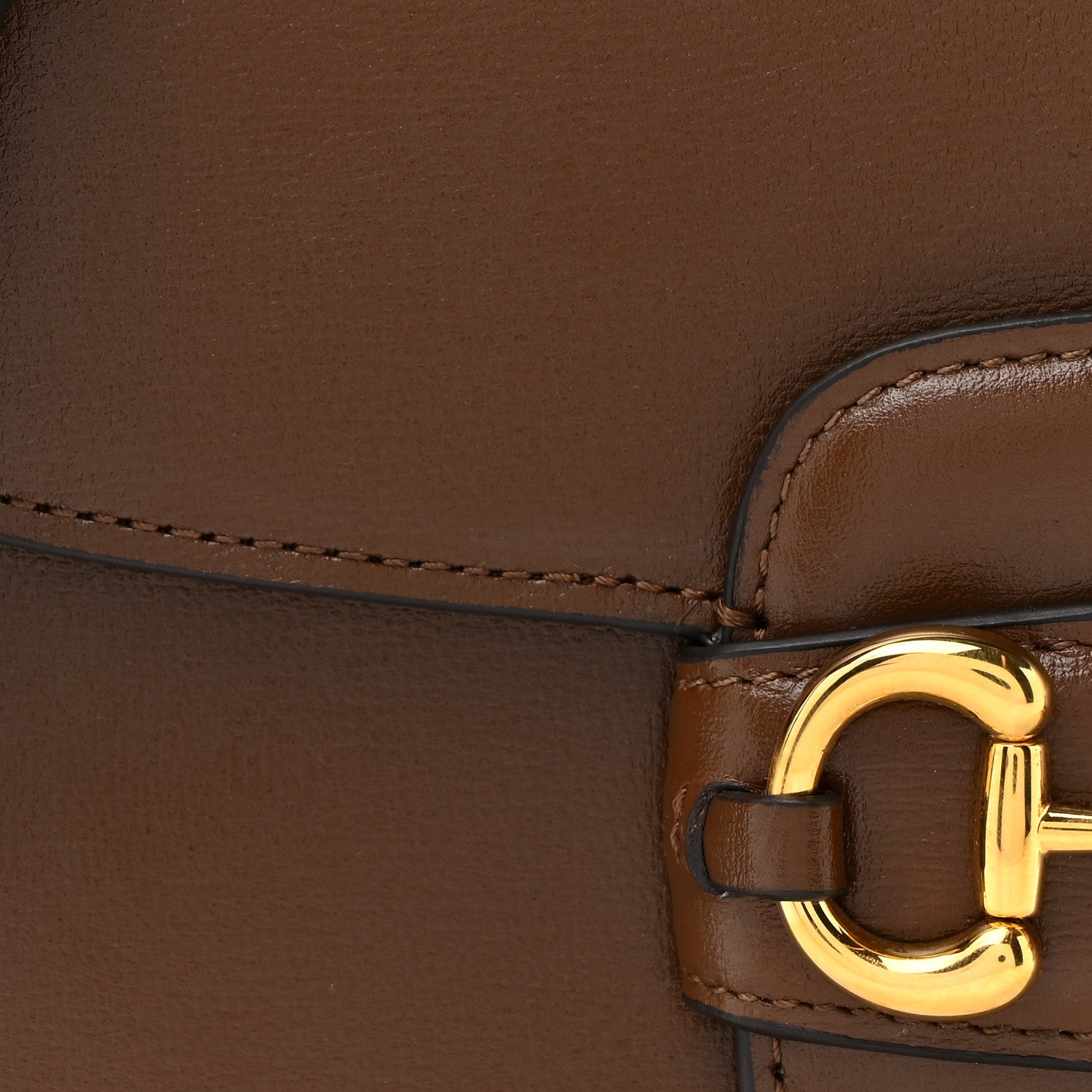 Gucci Azalea Calfskin Horsebit 1955 Shoulder Bag Brown Sugar 8 of 11