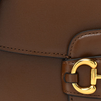 Gucci Azalea Calfskin Horsebit 1955 Shoulder Bag Brown Sugar 8 of 11