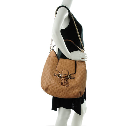 Gucci Soft Guccissima Medium Emily Hobo Camelia 2 of 7