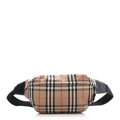 Burberry Bonded Cotton Vintage Check Medium Bum Bag Archive Beige 1 of 9