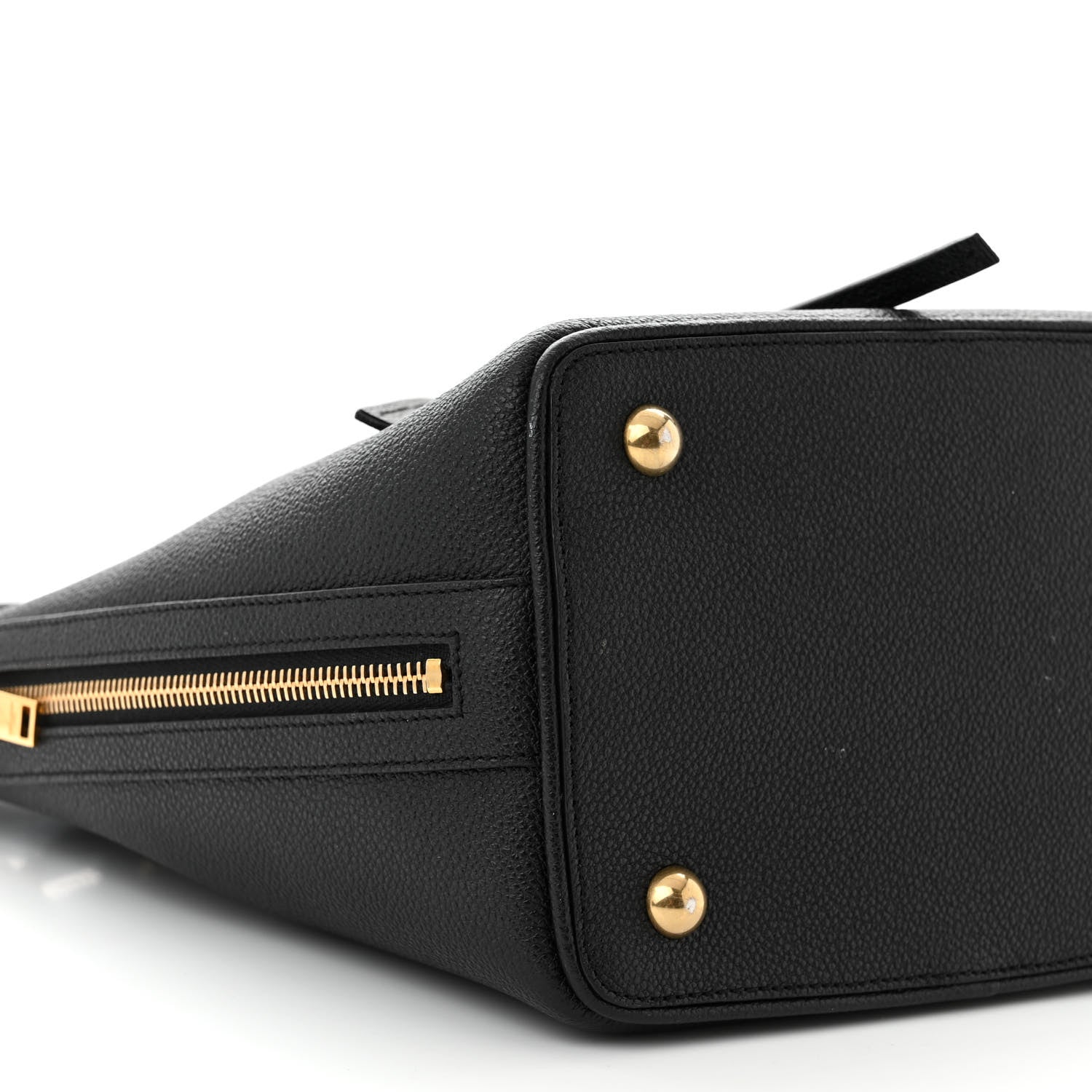 Saint Laurent Grained Calfskin Medium Emmanuelle Bucket Bag Black 9 of 13