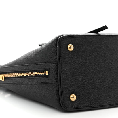 Saint Laurent Grained Calfskin Medium Emmanuelle Bucket Bag Black 9 of 13