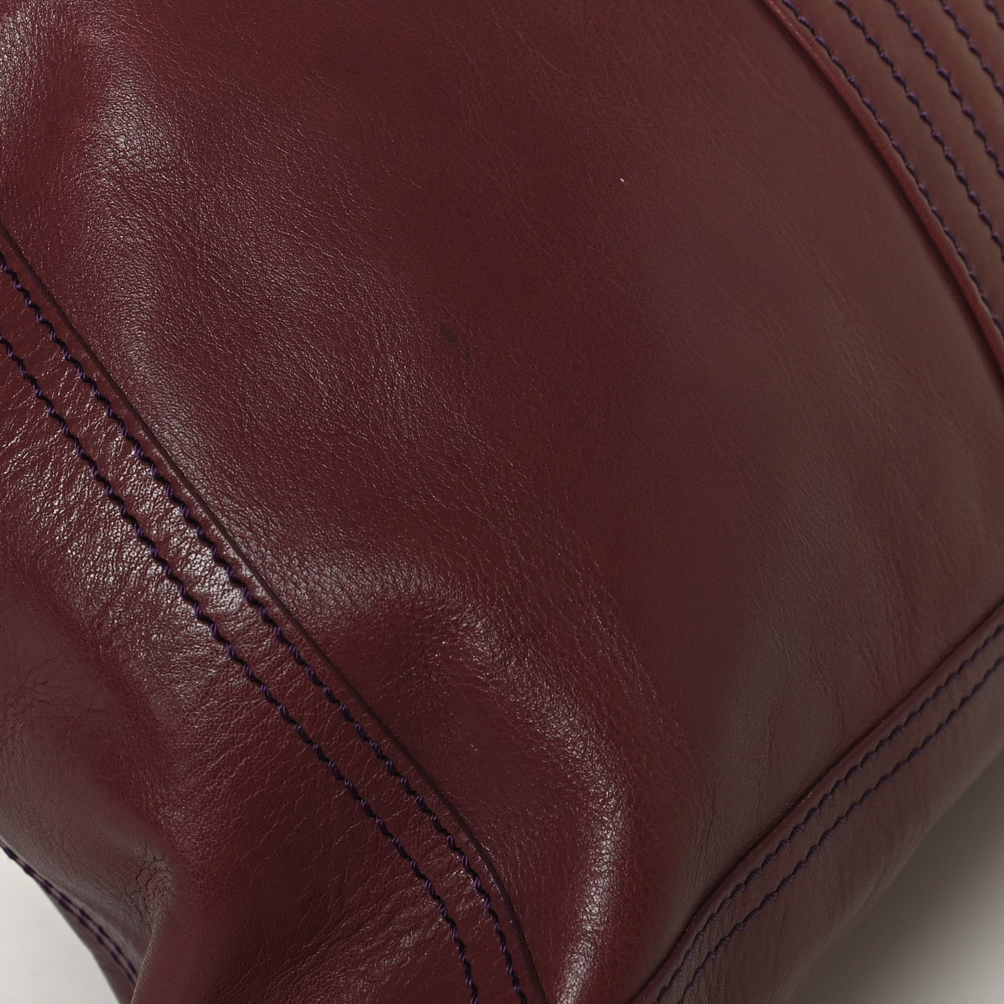 Vitello Acqua Maxi Baguette Shoulder Bag Malva